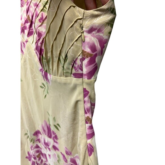 Vintage Romantic Fully Lined JG Hook Sleeveless Floral Midi Dress 90s Y2K Sz 6P - Picture 8 of 12